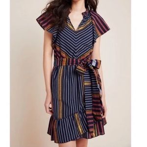 Anthropologie Ranna Gill Sybil Shimmer Dress size S